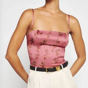 Overland Silk Top In Amaranth